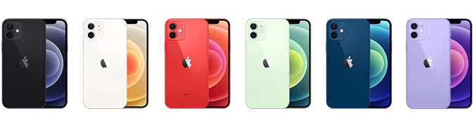 Manufacturer product view of the iPhone 12.