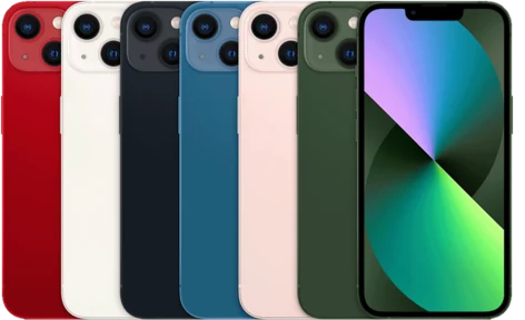 Manufacturer product view of the iPhone 13.
