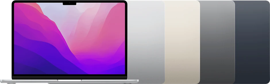 Manufacturer product view for MacBook Air (M2, 2022).