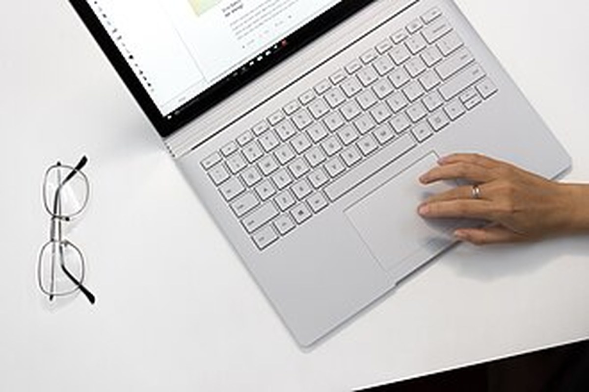 Microsoft Surface Book 2 — detail crop from the cited public reference image.