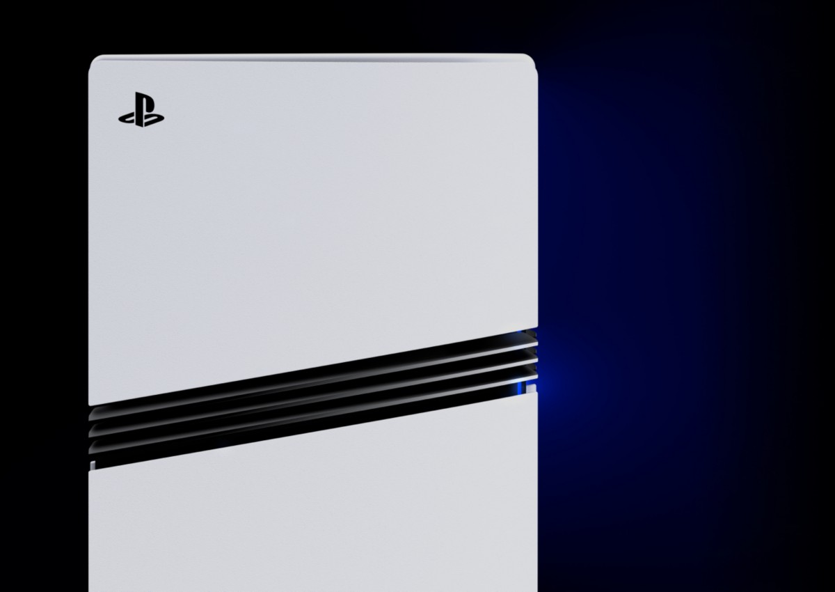 Sony’s close product view of PS5 Pro. Disc-based libraries require the separately sold compatible disc drive.