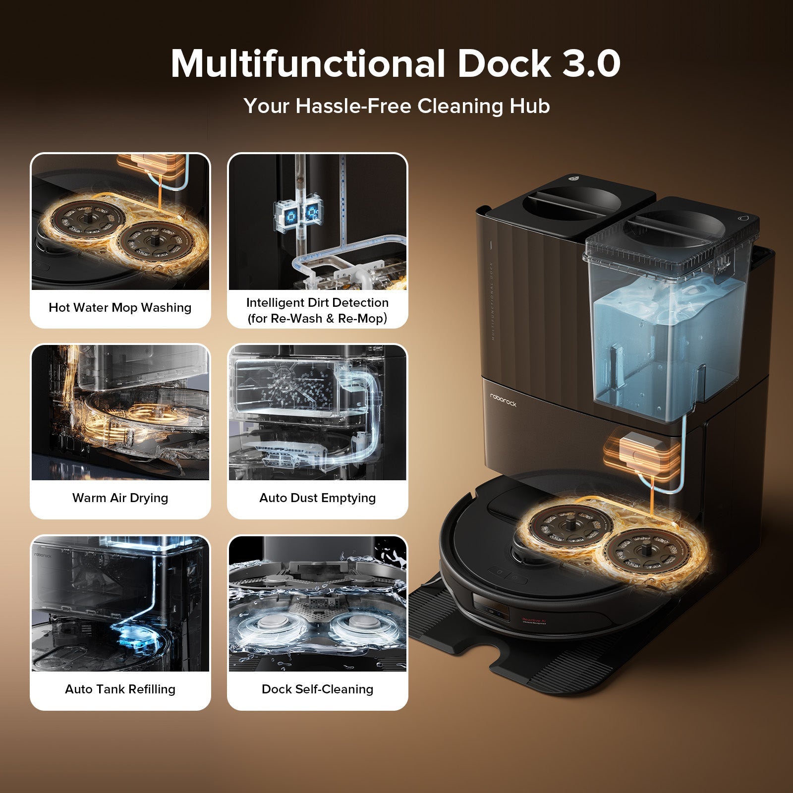 Roborock's supplied product imagery for the Roborock Qrevo Master. The specifications discussed here remain manufacturer claims.